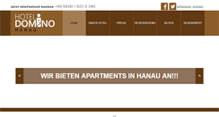 Desktop Screenshot of hoteldomino.de