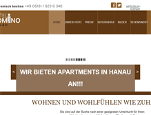 Tablet Screenshot of hoteldomino.de